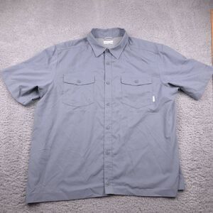 Columbia Mens Shirt‎ Size XL Slate Grey Outdoor Fishing Quick Dry